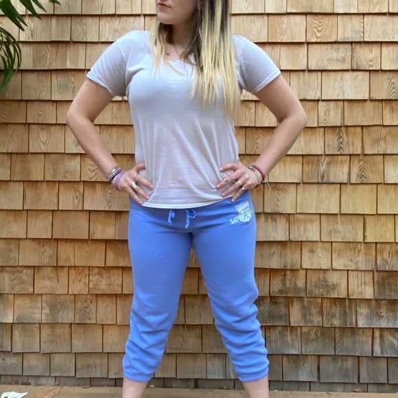 Pink brand capri sweatpants. - Picture 2 of 2